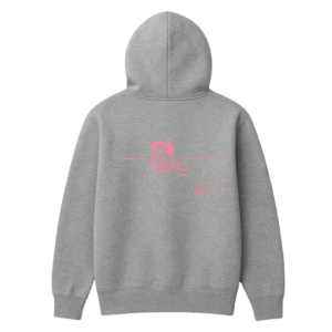 L’amour en rose - Hoodie gris