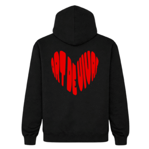 Bisou bisou - Hoodie rouge